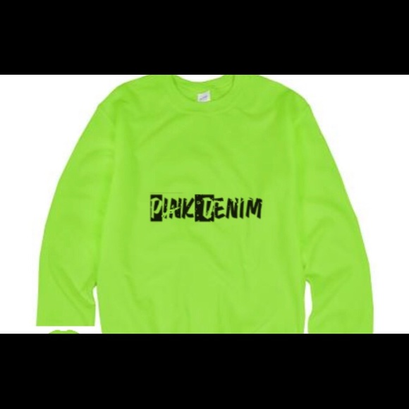 Pink denim logo sweater - Picture 1 of 1